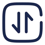 Square Transfer Vertical SVG Icon